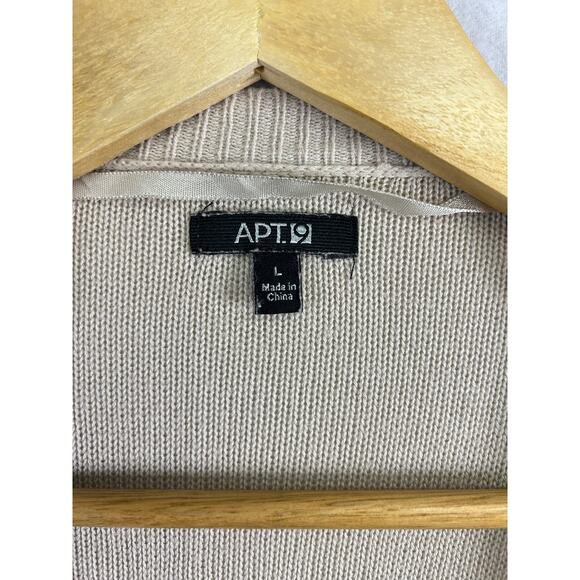 Apt 9 Cotton Open Cardigan Sweater Tunic - Size Large - Picture 4 of 10